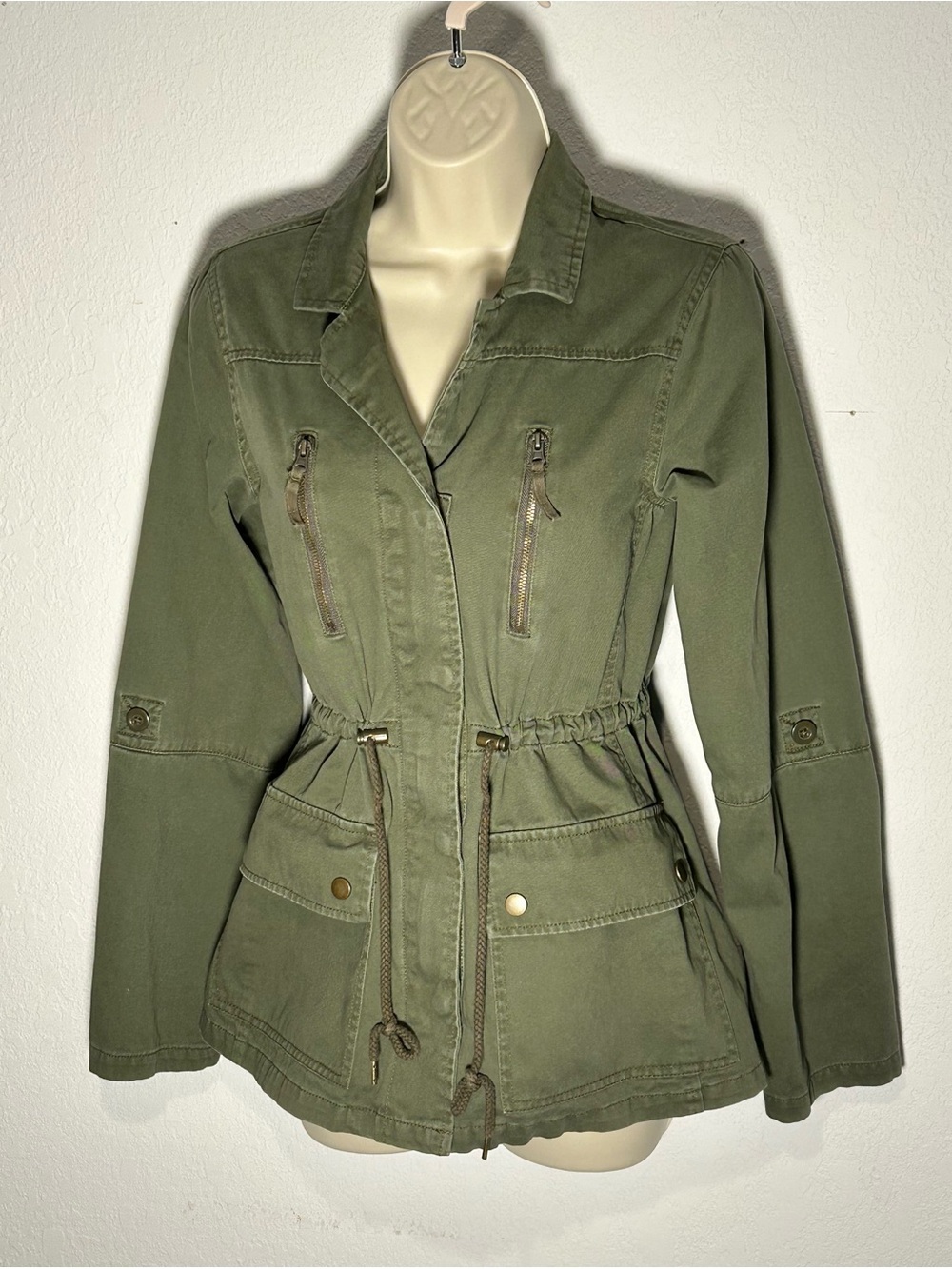 Olive Green Arizona Jean CO utility Jacket Y2K Style Size S